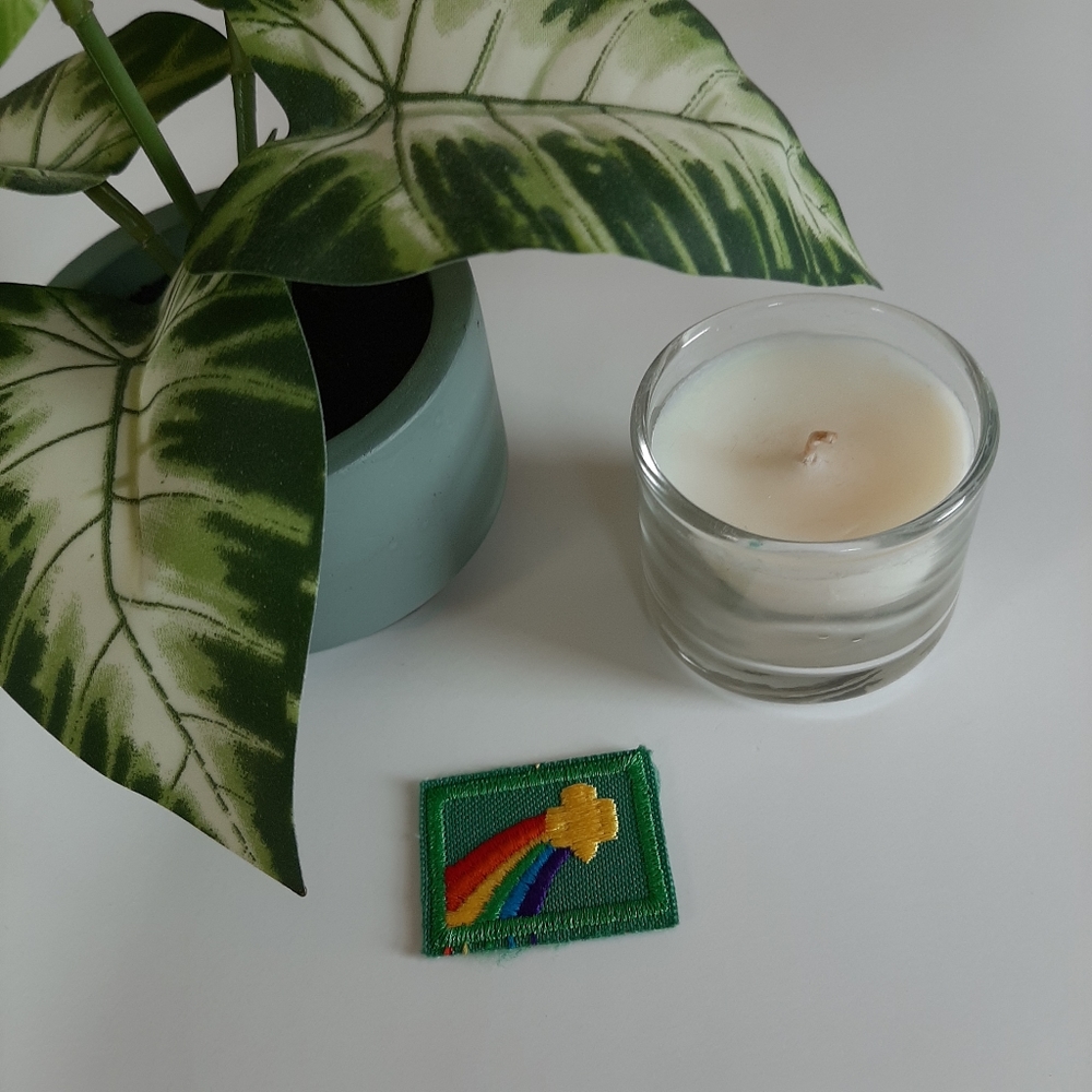 The Sign of the Rainbow Vintage 1990's Retired Girl Scout Junior Reward Badge